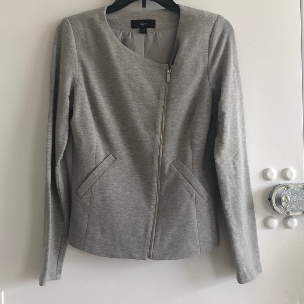 Mossimo Grey zip blazer